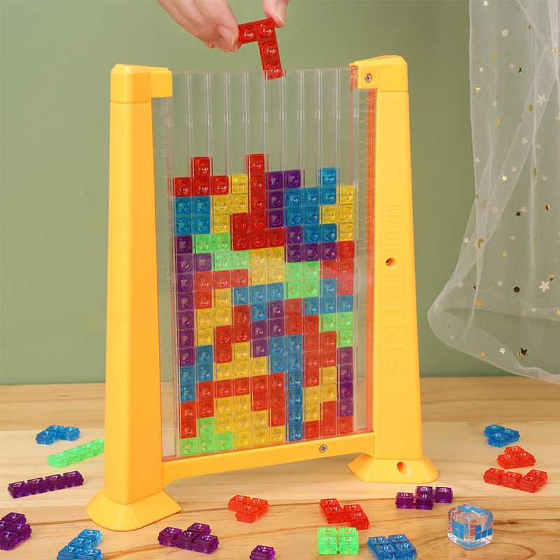 Children's Tetris building blocks puzzle stereo 3 to 6 years old girl boy 4 Puzzle Force Development Toy 5