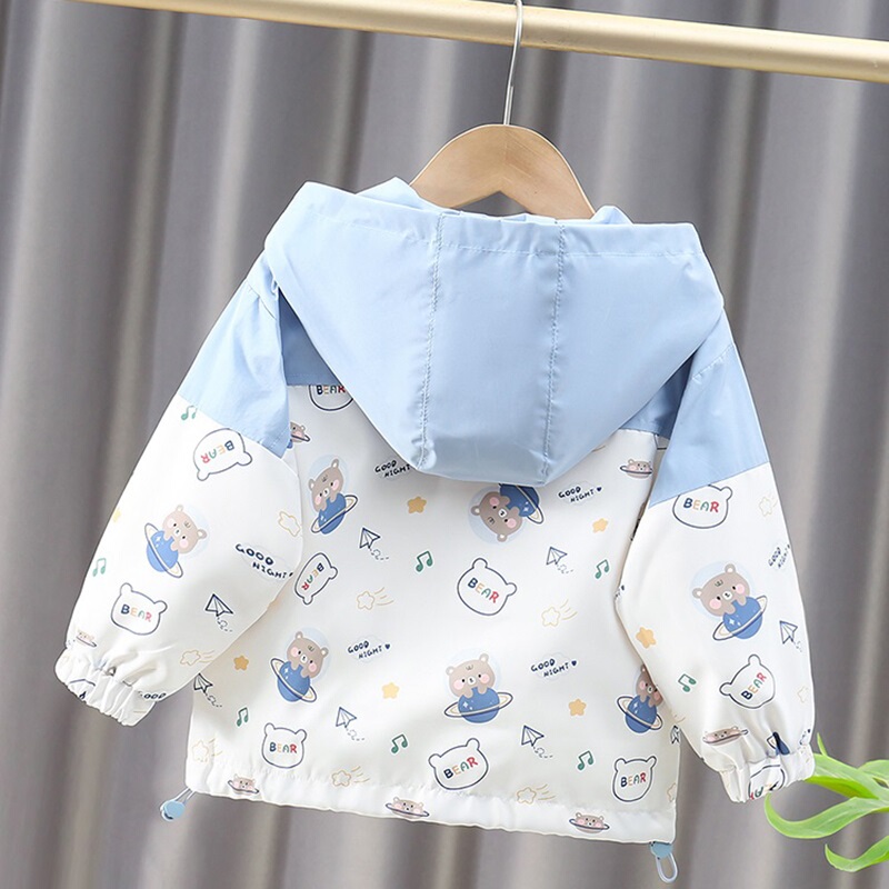 Boys' Jackets for Spring and Autumn 2026 New Children's Windbreaker Jackets for Girls, Stylish Spring Jackets for Babies, Trendy Trench Coats
