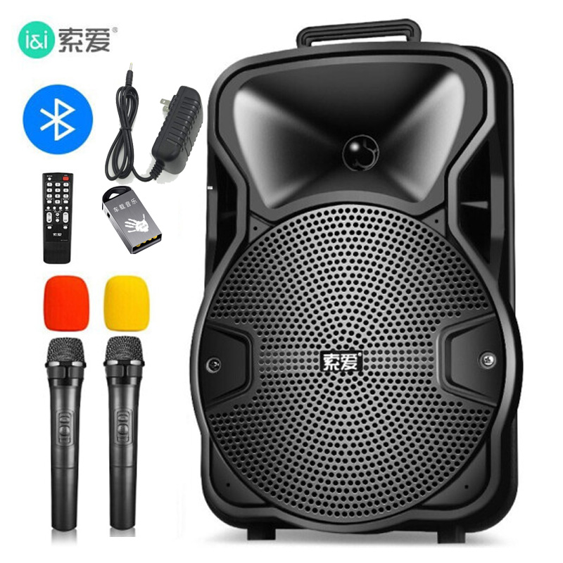 Solove sa-t18 Square Dance Sound 8 Inch Teaching Training Home Singing Bluetooth Lalever Speaker Outdoor Sound