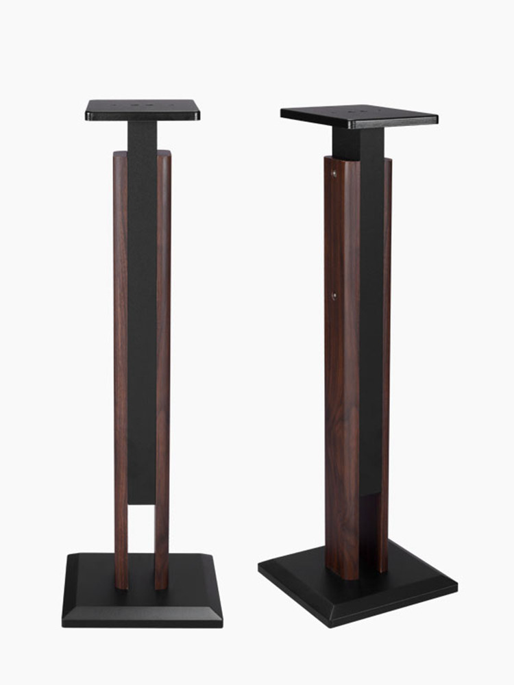 Danlaimeike Speaker Stand Surround Sound Rack Floor Stand Solid Wood Bookshelf Speaker Stand Wooden Hifi Rack