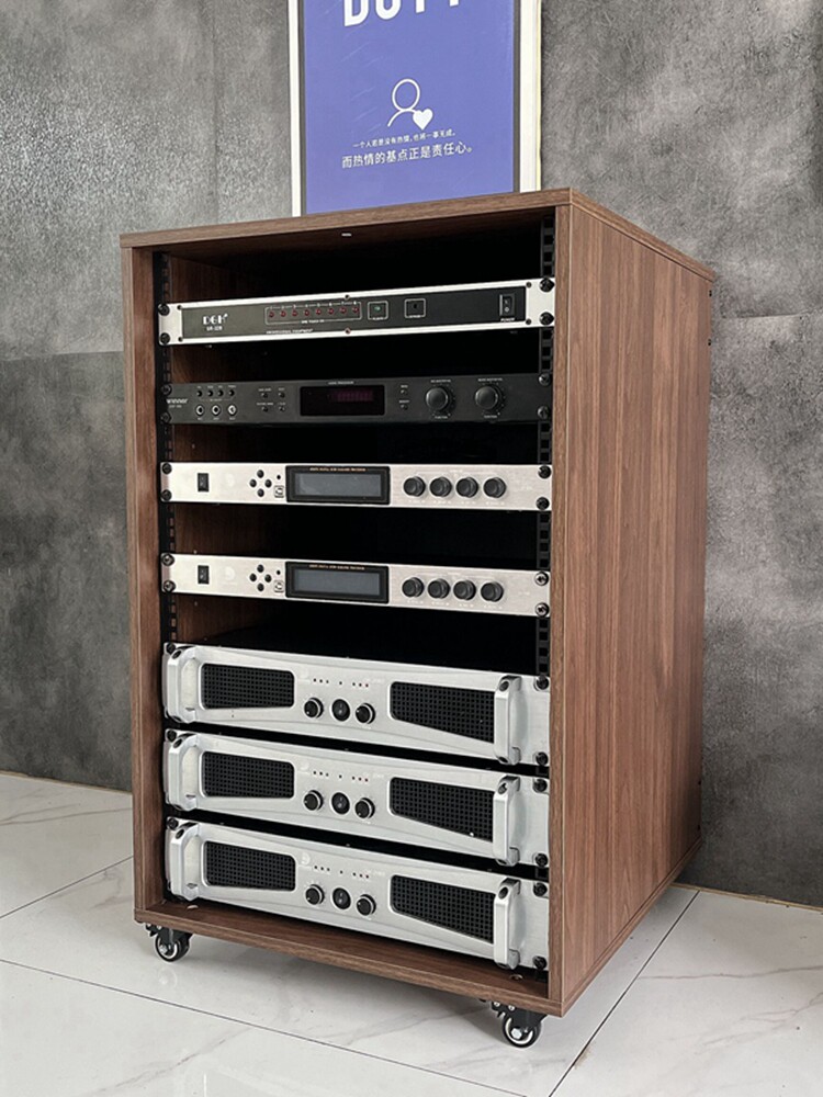 8U/13U/17U Amplifier Cabinet for Home Ktv Audio Equipment, Simple Chassis, Mixer Stand, Flight Case