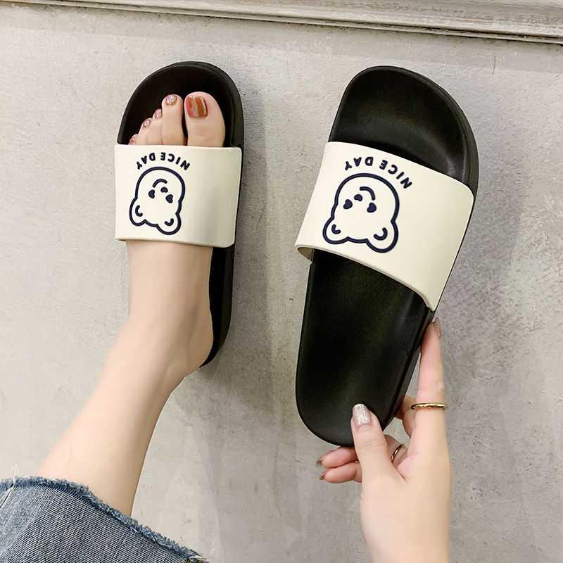 Slippers female summer 2021 new Korean version Ins net red soft bottom bathroom with slippers non-slip bathing sandals