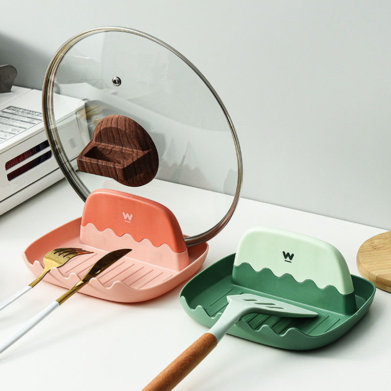 Cover rack Home Kitchen Table Noodles Drain Shelving Multifunction Pan Shovel Rack Entrusted With Lid Rice Spoon Containing deviner