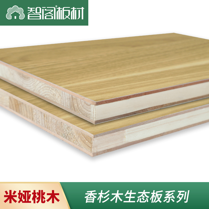 Zhige board Mia peach wood paint-free board ecological board solid wood board woodworking board solid wood furniture wardrobe board multi-layer board