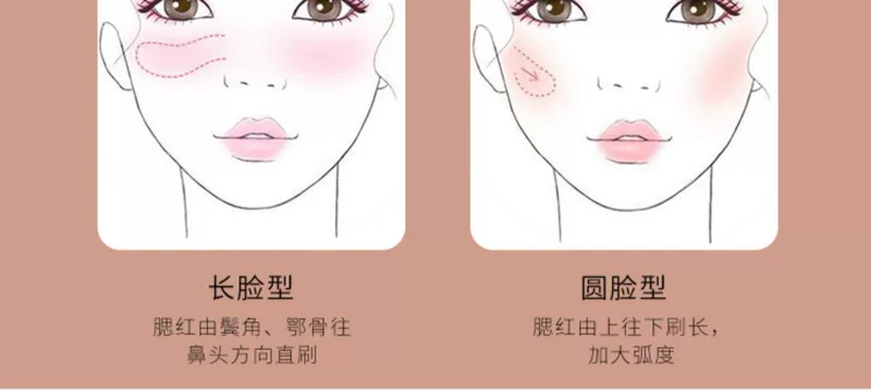 Phấn má hồng COVER FX dành cho nữ chính hãng trang điểm nude phục hồi sức sống tự nhiên màu hồng đào kết hợp phấn má hồng một tấm - Blush / Cochineal