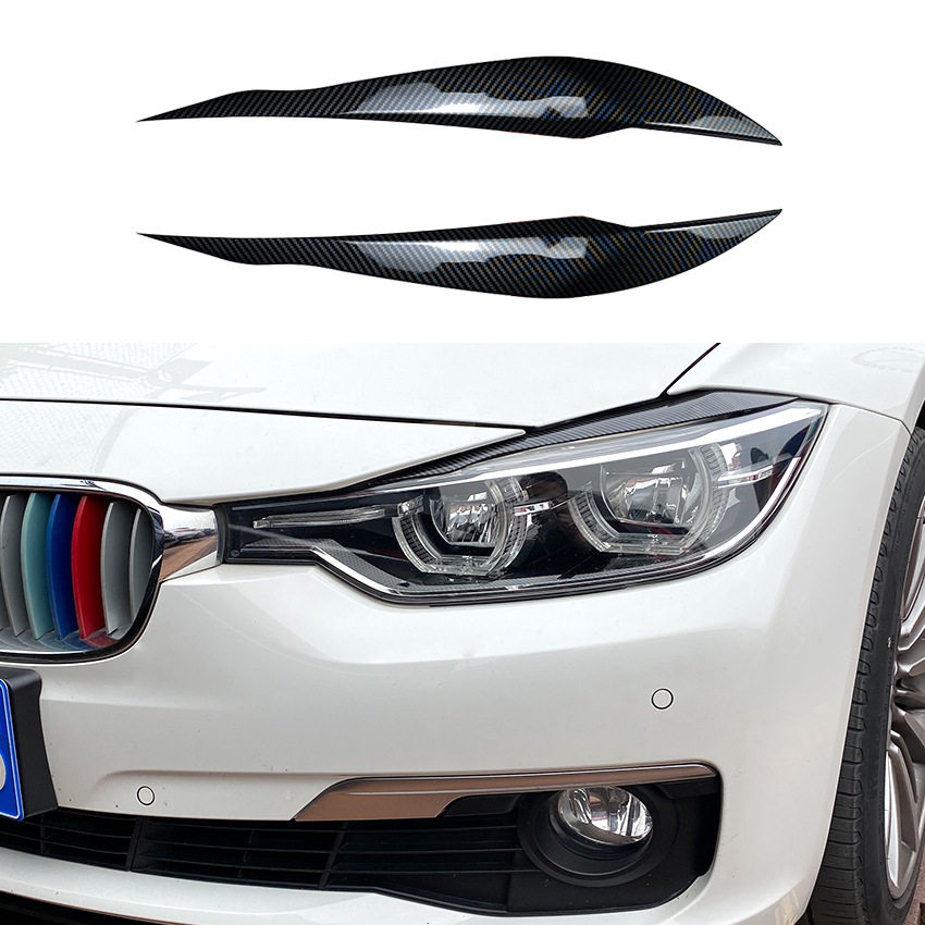 Applicable BMW3 F30 F30 F31 318i 320i 2012-2018 320i HEADLIGHT LIGHT RAISED EYEBROW ACCESSORIES CAR STICKER RETROFIT