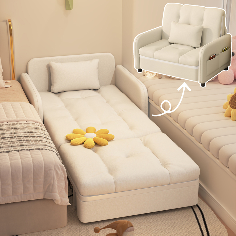 Children's Splicing Bed, Bedroom Bedside Widening Tool, Widened Side Soft Cushion Folding Bed, Iron Splicing Bed Suitable for Adults to Sleep on