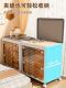 Clothes Storage Box, Extra Large Capacity Organizing Box, Household Flip-Top Wheeled Folding Box, Seasonal Clothing and Quilt Storage Cabinet