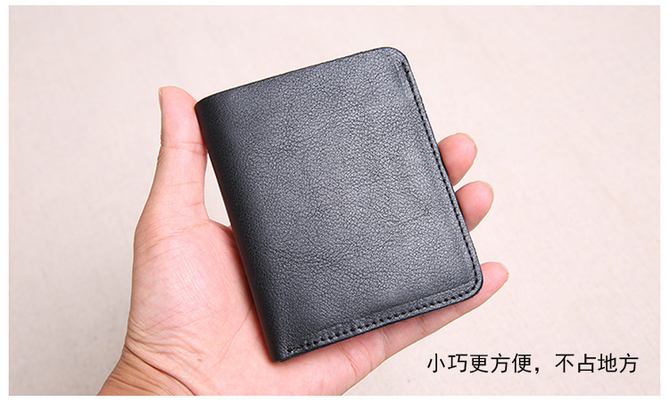 Ví nam Da ngắn Lớp trên cùng Da mỏng Ví nhỏ Nam Hướng dẫn sinh viên dọc Ví da mềm ví cầm tay nữ hàng hiệu