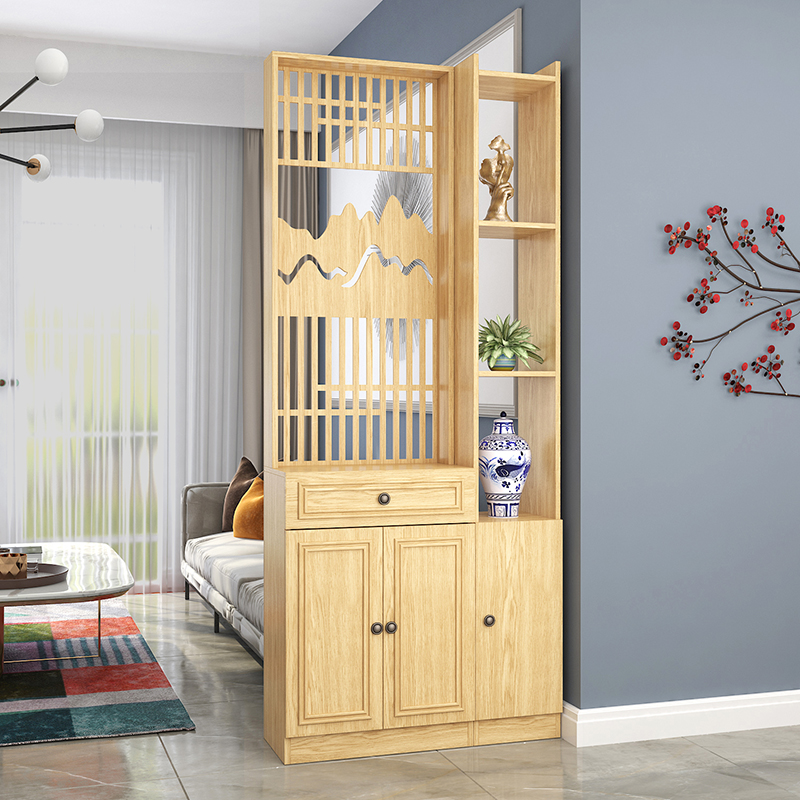 New Chinese-style Screen Partition Living Room Shelve Wine Cabinet Sheltered from the Genguan Cabinet Small Family type entrance door to the family minimis Hyundai