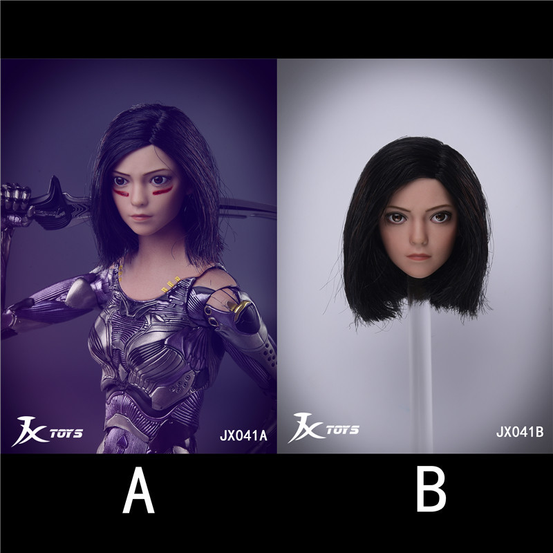 Jxtoys Jx041 1/6 Alita: Battle Angel Alita Head Sculpt Action Figure Model in Stock