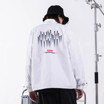 KILLWINNER Spring Autumn white pilot coach jacket casual couple coat mens Tide brand loose top