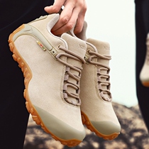 Mountaineering shoes climbing shoes mens outdoor shoes hiking shoes womens spring and autumn waterproof non-slip wear-resistant lightweight mountain climbing shoes off-road shoes