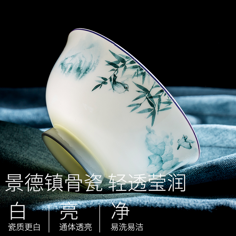 Jingdezhen high - grade ipads China tableware suit Chinese simple dishes dishes suit of household use outfit combinations