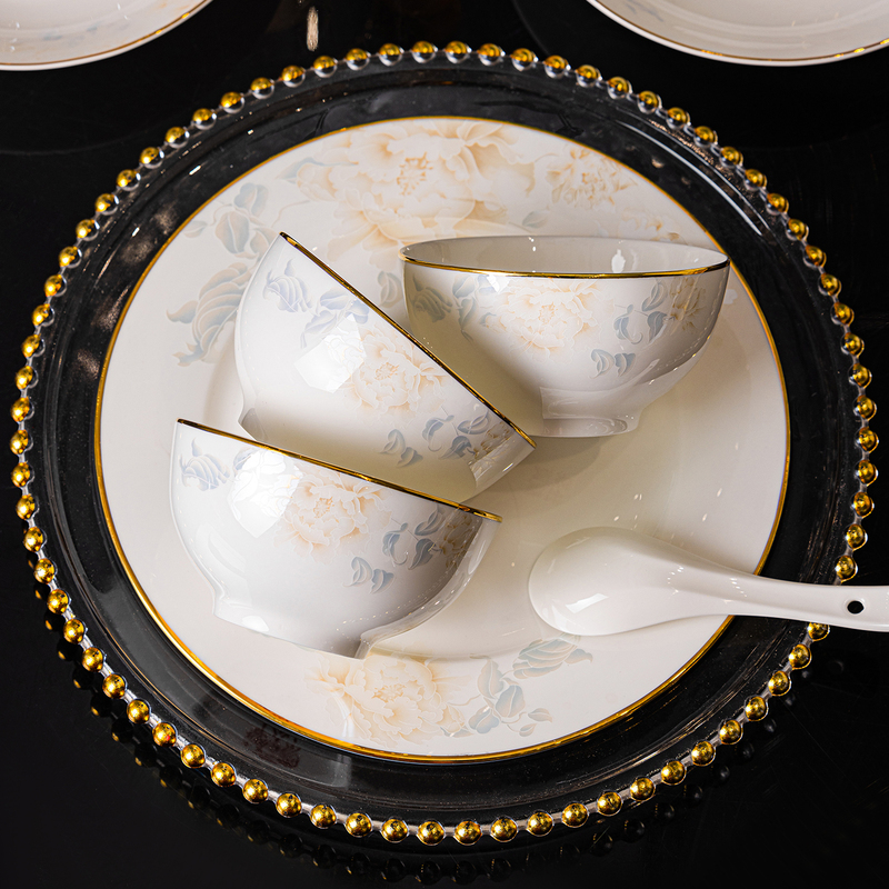 Dishes and Bowls Set for Home Use 2026 New Model Light Luxury High-Value Jingdezhen Ceramic Tableware Set Housewarming Gift for Gifting Dishes and Bowls Set for Home Use 2026 New Model Light Luxury High-Value Jingdezhen Ceramic Tableware Set Housewarming Gift for Gifting