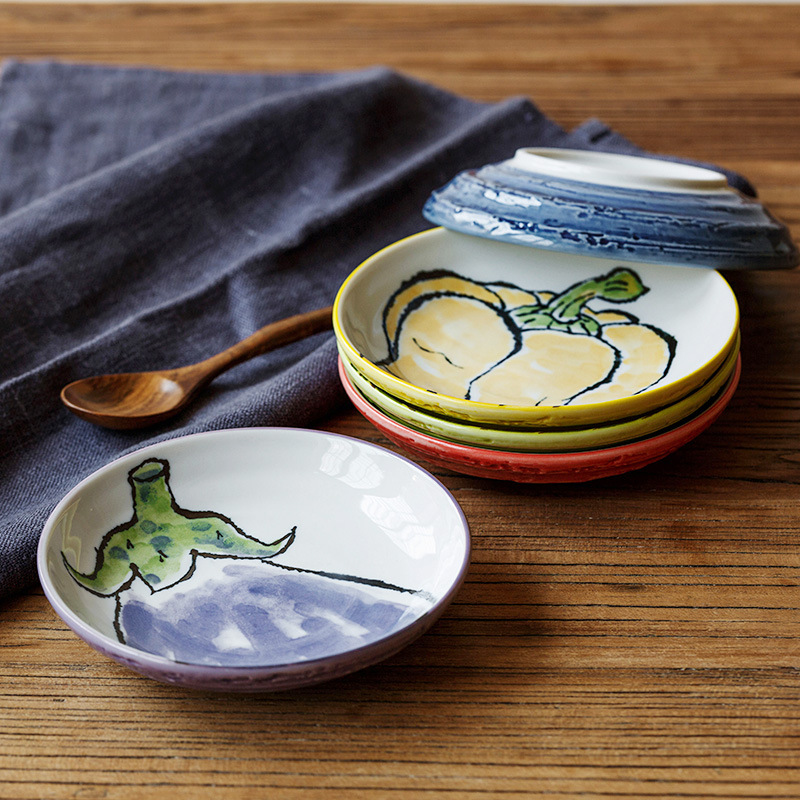 Japan imports Meinrich Burnt Ceramic Bone Sauces Small Plates Home Single Day Style 5 Inch Small Dish-Taobao