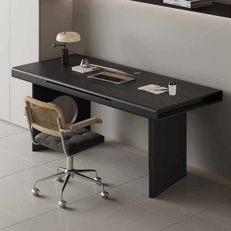 Italian Minimalist Home Desk Adult Office Desk Computer Desk Bedroom Black Work Writing Desk 2026 New Model