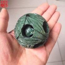 Natural Guizhou Cuijade feng shui ball pendulum multi-layer set ball transfer ball concentric transfer beads to run the handle