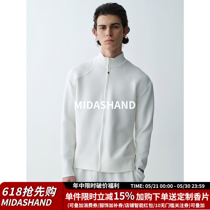 Midashand 26Ss Zipper Knitted Cardigan Men's Stand-Up Collar Jacket Outdoor Slim Fit Inner Layer Long-Sleeved Men's Jacket Midashand 26Ss Zipper Knitted Cardigan Men's Stand-Up Collar Jacket Outdoor Slim Fit Inner Layer Long-Sleeved Men's Jacket