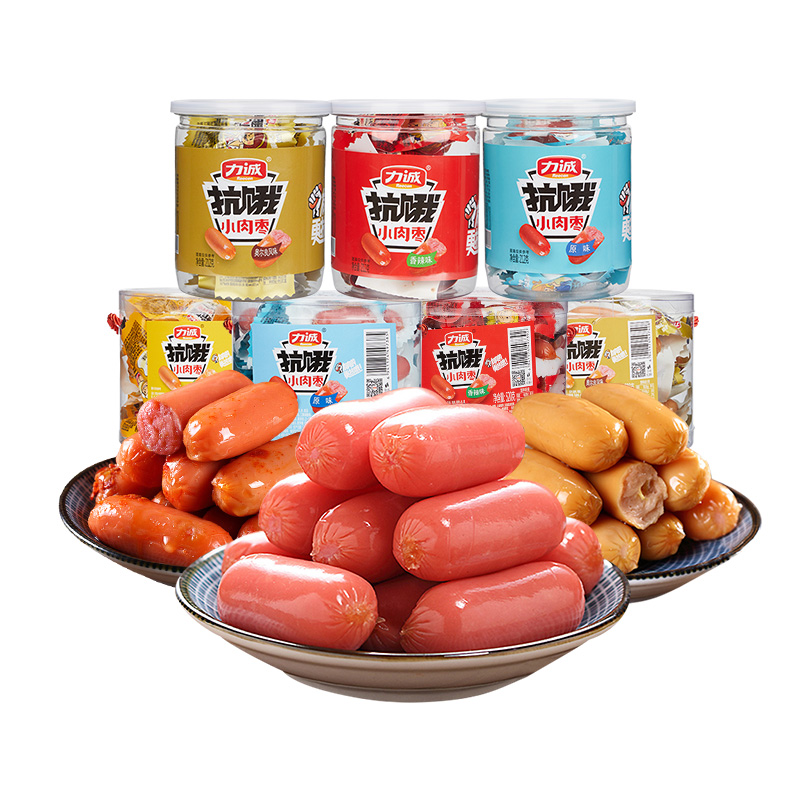 Force Honest Little Meat Date Sausage Ready-to-eat Sausage Snacks Snack Net Red Charcoal Grilled Small Sausage Mini Fire Leg Sausage Thumb Sausage