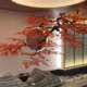 Wall-Mounted Artificial Green Plants, Green Maple Tree, Red Maple Tree, Hanging Maple Leaf Tree, Wall-Mounted Side Hanging Wall Decoration Artificial Tree