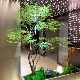 Artificial Green Maple Tree, Chicken Claw Maple Bonsai, Fake Tree Floor Decoration, Tea Room Indoor Green Plant Landscaping Decoration