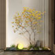 High-End Artificial Tree and Green Plant Decorations for Large-Scale Landscaping, Simple Luxury Landscape Arrangements for Villa Courtyards and under Stairs
