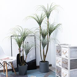 Large Artificial Green Plant Dragon Blood Tree Nordic Imitation Bonsai Decorative Plant Millennium Wood Living Room Floor-Standing Fake Potted Plant
