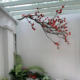 Hanging Persimmon and Pomegranate Tree Branches Floral Art Landscape Zen-Style Hanging Fake Tree Trunks for Tea Room Window Display and Dining Decoration