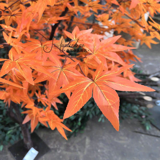 Artificial Maple Tree, Fake Maple Tree, Large Shopping Mall Hotel Greenery, Artificial Tree Decoration, Indoor and Outdoor Landscaping, Red Maple Tree