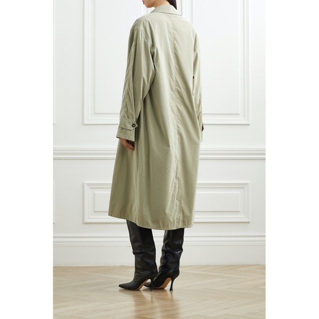 [Classic] MaisonMargiela Women's Gabardine Trench Coat NAP ເປັນເອກະລັກ