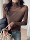 Half-High Collar Mesh Splicing Base Shirt for Women, 2026 New Spring and Autumn High-End Long-Sleeve Slim-Fit Design Top