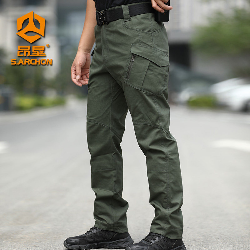 Spring Autumn IX9 Tactical Pants Men's Pants Elastic body 9 Special Soldiers Pants Loose for Pants Outdoor Tooling Long Pants