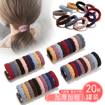 Head rope female simple temperament high elastic durable rubber band tie hair belt tie ponytail leather case Hairband coliform