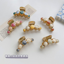 Metal hairclip head gripper bangs clip South Korea elegant temperament head hairclip subnet red catch issuing female