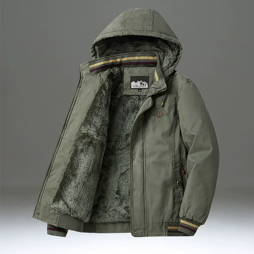 Зимний утепленный пуховик для мальчиков, хлопковая куртка, большой размер, свободный крой