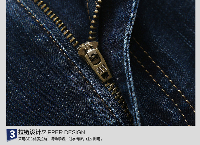 Jeans pour jeunesse droite en vrac NIANJEEP en coton pour automne - Ref 1462356 Image 39
