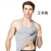 Áo vest nam cotton I-sports bó sát không tay giản dị thể dục thể thao mỏng-vừa vặn kéo dài đáy áo vest - Áo vest Áo vest