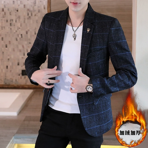 Осенний пиджак классического кроя для отдыха, куртка, облегающий крой, в корейском стиле