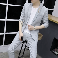 829 светло -серый (костюм+девять брюк+короткие t -мала)