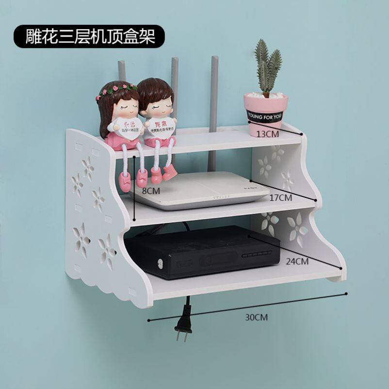 Router and cat storage box on-board box TV wall-mounted light cat paste wall-mounted wireless wfi TV cabinet