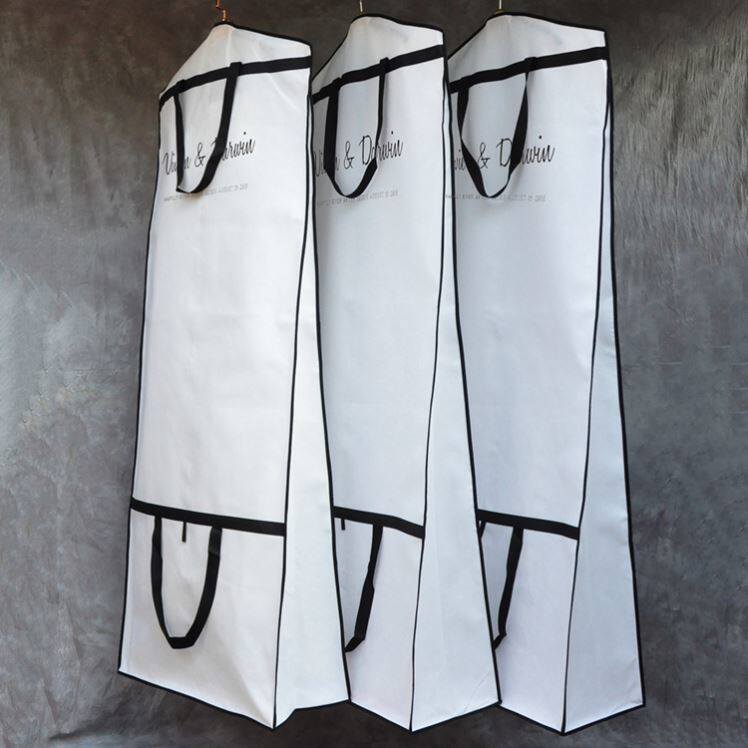 Wedding storage bag dust cover thickened folding dress dual-use portable dust jacket custom lengthened thick suit