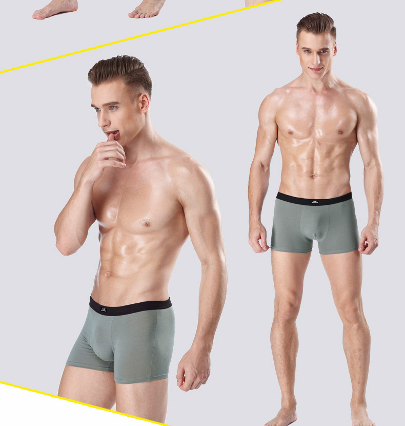 7 hộp quà tặng bông nam đồ lót nam boxer cotton thanh niên thanh niên thể thao kích thước lớn quần short thoáng khí