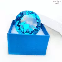Бриллиантовый голубой бриллиант, подарочная коробка, 6 см