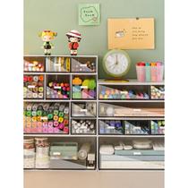 Desktop Transparent Drawer Cabinet Cabinet Capacity Box Bedroom Studio Overlay Combined Cabinet