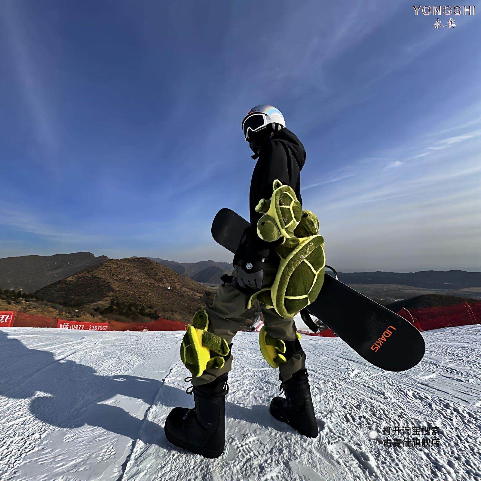 [Safety Ambassador] Beginner Wearable Ski Turtle for Girls Winter Ski Gear Anti-Fall Shock-Absorbing Protective Gear