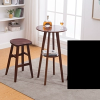 Один стол, один стул темный цвет