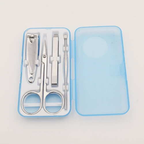 Комплект для ногтей, портативные маникюрные кусачки для домашнего использования, набор, ухочистка, 4 шт