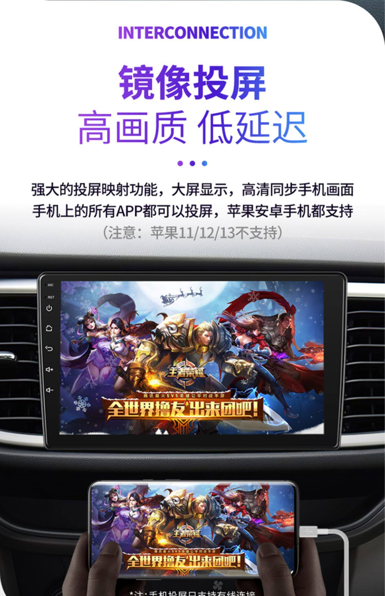 Cross-Border Wireless carplay box Android navigation HiCar mobile phone connected car Machine video screen USB car