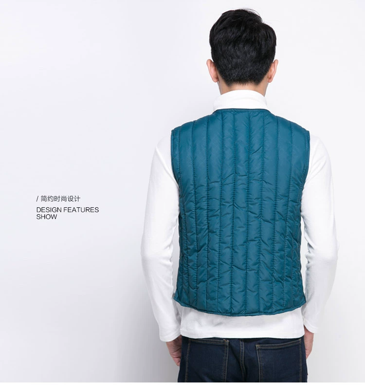 Mùa thu đông mới xuống cotton tình nguyện vest nam đôi nam tải áo bông thủy triều cỡ lớn Slim phiên bản Hàn Quốc của áo vest